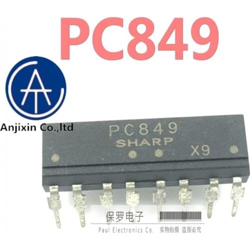 10pcs 100% orginal new real stock Photocoupler PC849 DIP-16