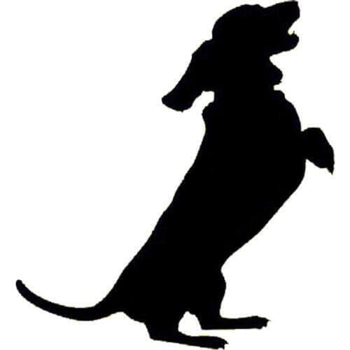 13.8*15CM Dachshund Begging Dog Car Stickers Pet Dog Animal Body Car Stickers And Decals C2-0026