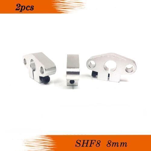 2pcs 3d Printer SHF8 8mm Horizontal Linear Shaft Support Linear Rail Support CNC Parts Route for 3D Printer