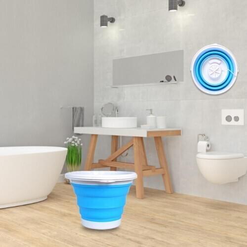 2020 3-in-1 Portable Mini Turbo Washing Machine with Foldable Tub USB Powered Compact Ultrasonic Turbine Washer Lightweight
