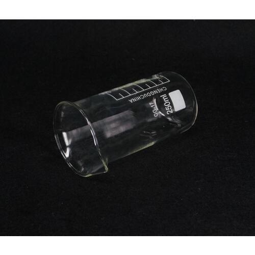 250ML Tall Form Beaker Chemistry Lab GG-17 Borosilicate Glass Thickened
