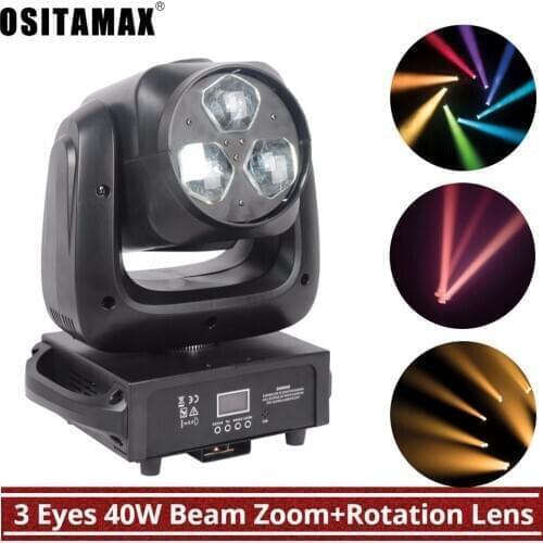 3x40w LED Lyre Bee Eyes Beam Moving Head Light DJ Party Moving Head Beam Light Professional Stage Lighting DMX Disco Lights Show