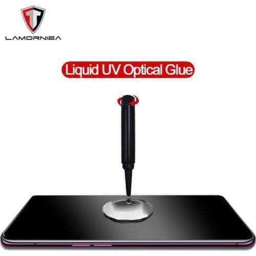 4PCS UV Full Glue Liquid Screen Protector For Samsung Note 9 8 Tempered Glass For OPPO Find X For Samsung S9 S8 Plus S7 Edge