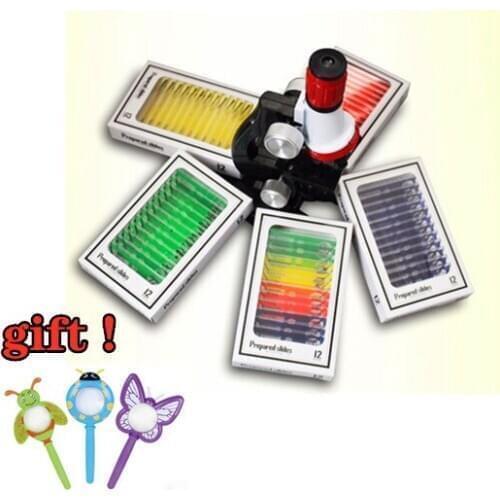 48pcs Kids Plastic Prepared Microscope Slides Of Animals Insects Plants Flowers for teaching