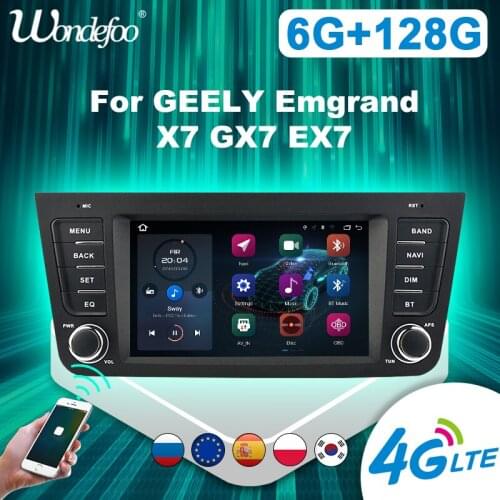 2 din Android 10 Car radio Carplay For Geely Emgyand GX7 X7 EX7 auto audio Navigation GPS autoradio Multimedia Stereo bluetooth