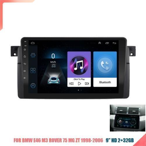 9 '' Car Stereo Radio GPS WIFI Mirror Link Android 9.1 RAM 2GB ROM 32GB OBD for BMW E46 M3 Rover 75 MG ZT 1998-2006 with Canbus
