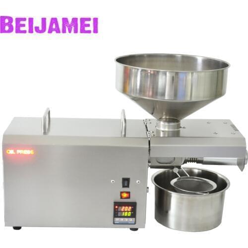 BEIJAMEI Hot And Cold Commercial Oil Press Machine High Oil Extraction Rate Peanut Sesame Oil Presser Maker Price