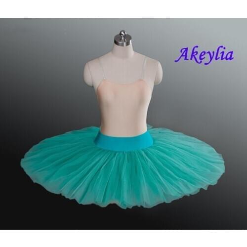 Free shipping Green Professional basic ballet rehearsal tutu skirt for dance half Tutu Skirt Dress 17 Colors Black white pink