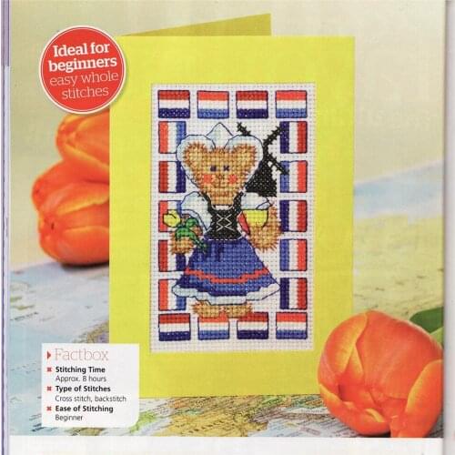 CD416 Cross Stitch Kit Package Greeting Cards Needlework Counted Cross-Stitching Kits Christmas Mothers Fathers Day Birthday