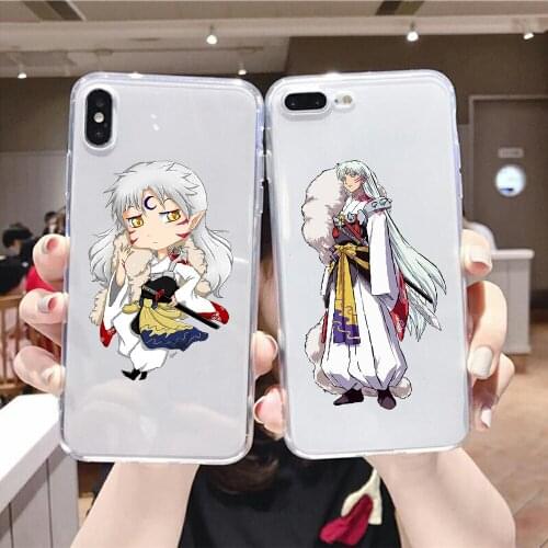 Inuyasha Sesshoumaru Anime Phone Case For Xiaomi Mi Max Note 3 A2 A3 8 9 9T 10 Lite Pro Ultra transparent art bumper trend