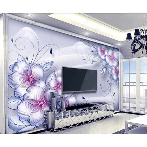 Wallpaper photo 3 d custom mural Modern fashion boutique pattern flowers living room home decor Wallpaper for walls 3d in rolls