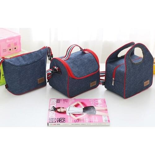 Oxford cloth insulation refrigerated lunch bag picnic lunch box fresh-keeping ice bag bag food fruit container storage bag