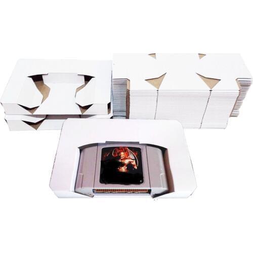 10pcs a lot For N64 Carton Replacement Inner Inlay Insert Tray PAL & NTSC for Nintendo for 64 CIB Game Cartridge