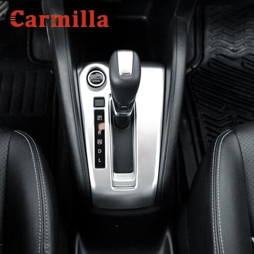 ABS Car Gear Panel Cover for Nissan Kicks 2017 2018 2019 2020 2021 LHD Gears Shift Knob Panel Trim Sticker Accessories