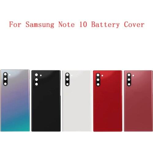 Battery Case Cover Rear Door Housing Back Case For Samsung Note 10 N970F Battery Cover Camera Frame Lens with Logo