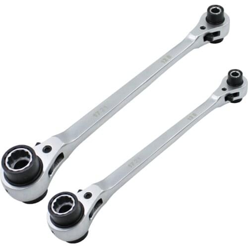 8-21mm 8-In-1 Multifunction 72 Teeth Ratchet Socket Wrench Non-Slip 12 Teeth Sleeve Spanner Double-Headed Car Repair Tools