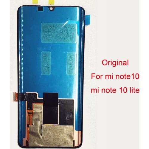 Original AMOLED Display Touch Screen for Xiaomi Note 10 Note 10 Lite Digitizer Support 10 touch points for CC9 pro