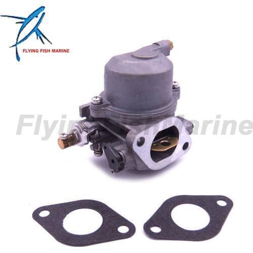 Outboard Motor 67D-14301-11 67D-14301-12 67D-14301-13 Carburetor Assy and 68D-E3646-A0 Gaskets (2 pcs) kit for Yamaha 4-stroke 4