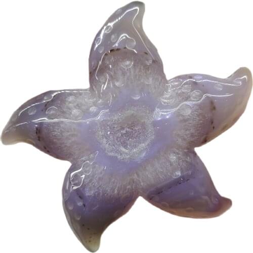 1pcs Natural white agate crystal starfish quartz crystal cluster mineral reiki healing crystal home decor