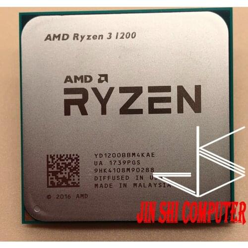 AMD Ryzen 3 1200 R3 1200 3.1 GHz Quad-Core Quad-Thread CPU Processor YD1200BBM4KAE Socket AM4 NO FAN