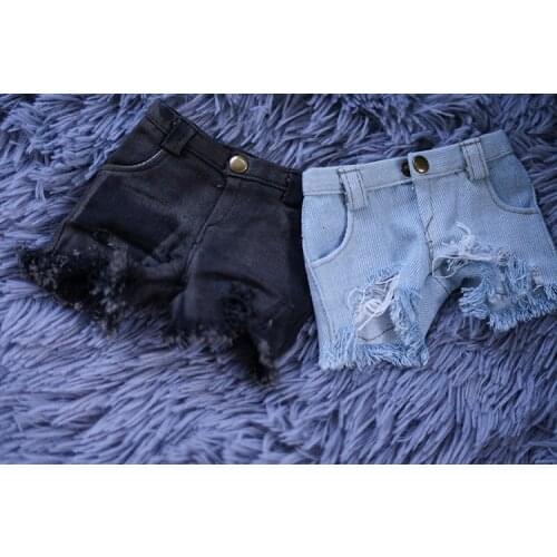 Ripped trousers street shorts for 1/6 1/4 1/3 SD13 uncle Customized CWB165