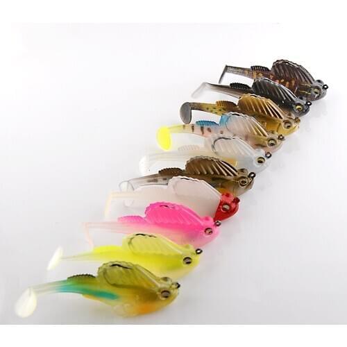 Fishing lure soft bait lead jig Dark Sleeper megabass soft lure fishing pike lure bass shad for fishing perch