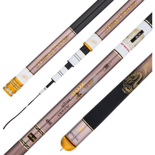 Special Taiwan fishing rod Japan imported JISUXG carp fishing rods 3.6-7.2 m super hard high carbon ultralight rod 28 Tone