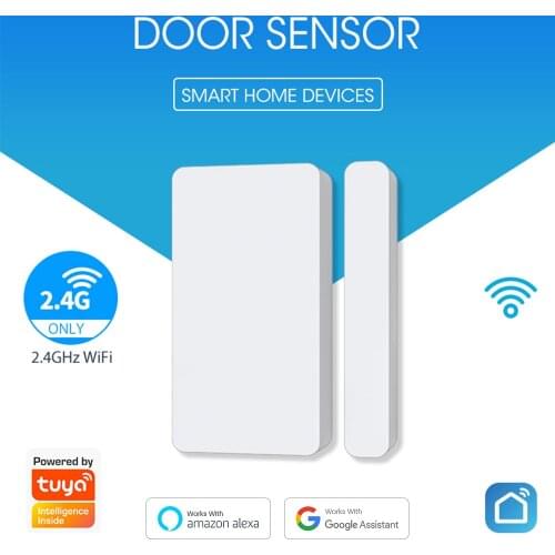 Tuya Smart WiFi Door Sensor Window Open / Close Detector Alarm Smart Home Security Smart Life APP Works with Alexa Google Home