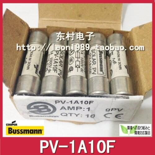 US BUSSMANN Fuse PV PV-1A10F 1A 1000V 10 * 38mm
