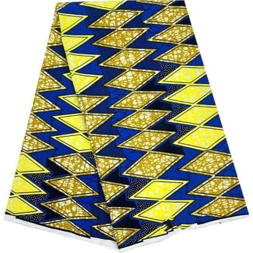 High Quality Real Wax Ankara Printed Cotton Fabrics By The Meter For Dress 100%Soft Breathable African Fabric By The Yard SP 891
