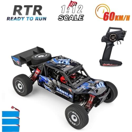 WLtoys 124018 2.4G 1/12 high speed Racing RC Car Off-road Competitive Drift Car 4WD 60km/h Metal Chassis Control Toys