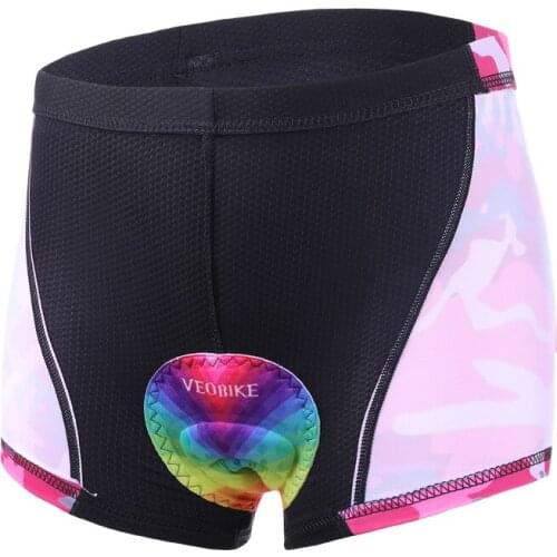 Silicone Cushion Womens Cycling Underpants Mountain Bike Road Bike Cycling Shorts Shockproof Bicycle Equipment