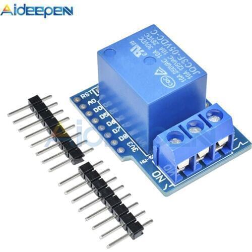 1Set For Wemos D1 Mini 5V Relay Shield One Channel for Wemos D1 Mini Relay Module For Arduino ESP8266 Development Board