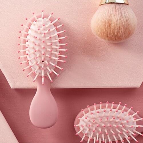 1Pcs Cute Mini Portable Air Cushion Combs for Scalp Massage Pure Color Anti-static Baby Hair Brush Infant Care