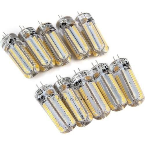 10pcs LED G4 Lamp Bulb AC/DC Dimming 12V 220V 3W 5W 9W 12W 15W SMD 3014 LED Lighting Lights replace Halogen Spotlight Chandelier