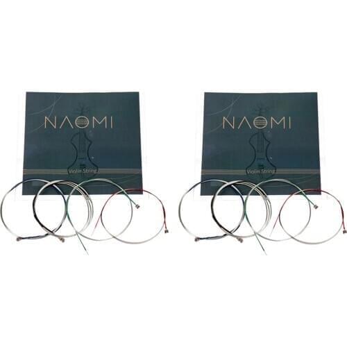 2 Sets 4/4 3/4 Violin Nickel Strings E/A/D/G for Fiddle Replacement Parts
