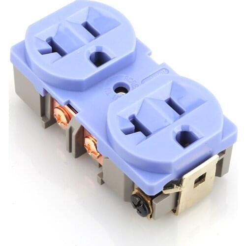 2PCS ISF0010 HIFI US 20A AC Power Receptacle Socket Red Copper Distributor