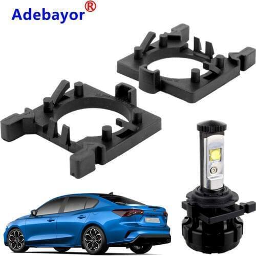 2pcs H7 Car LED Head Light Bulb Holder Socket Headlight Adapter Base For Ford Focus clip retainer adapter bulb holder Adebayor