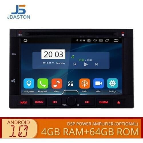 JDASTON Android 10.0 Car DVD Player For PEUGEOT 3008 5008 2009 2010 2011 WIFI Multimedia GPS Navigation 2 Din Car Radio 4G+64G