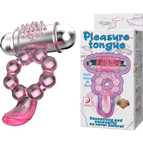 Baile Ring Vibrator Sex Products for Men Sweet Tongue Clitoral Vibrators Cock Ring Vibrating Lasting Penis Rings