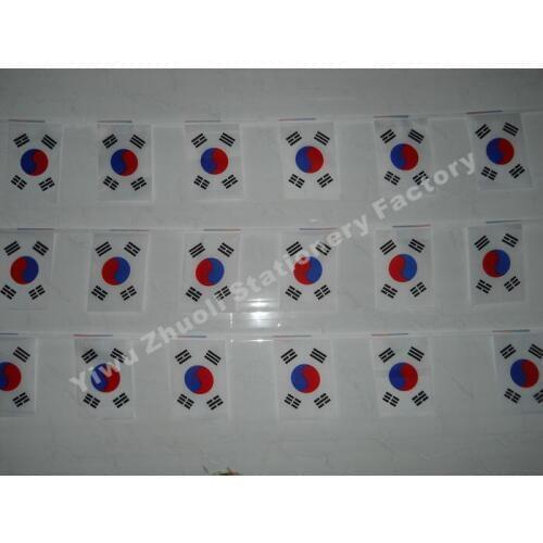 5 Meter Long 21*14CM South Korea Banners String Flags Decorative Flag Banner Team Fans Supplies Free Shipping