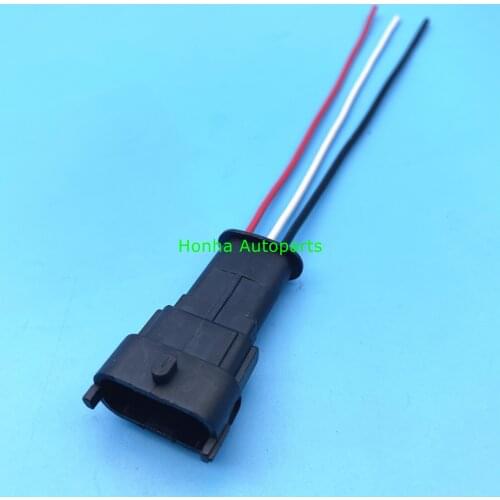 Free Shipping 3 Pin Auto Sensor Connector Diesel Injection Pump Use Male 3.5MM Socket Plug For Boschs 1928404227 1928403966