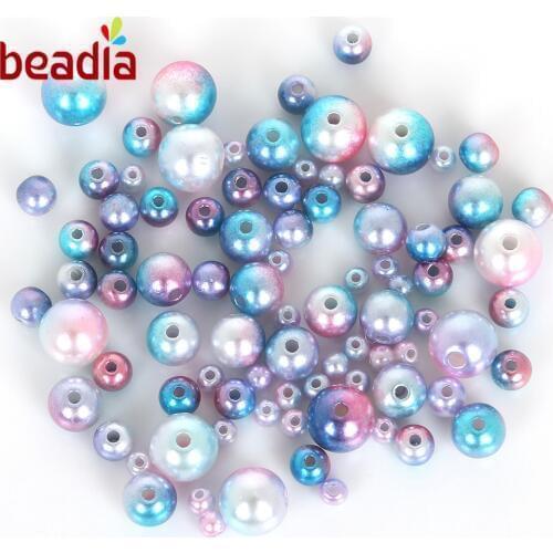 Size 4/6/8/10mm Top Quality ABS Imitation Pearl Plastic Round Beads For DIY Handmade Carft Phone Case Decoration Jewelry Making