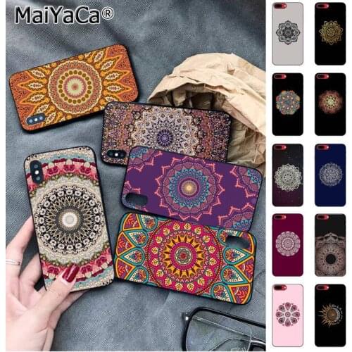 MaiYaCa Mandala flower pattern Smart Cover Phone Case for iphone 12 pro max SE 2020 11 pro XS MAX 8 7 6 6S Plus X 5 5S SE XR