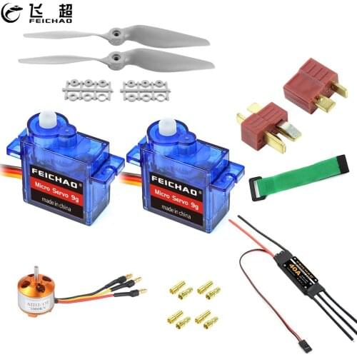 FEICHAO A2212 2200KV/1400KV/1000KV Brushless Motor 30A / 40A ESC SG90 9G Micro Servo With T/XT60 Plug for RC Fixed Wing Plane