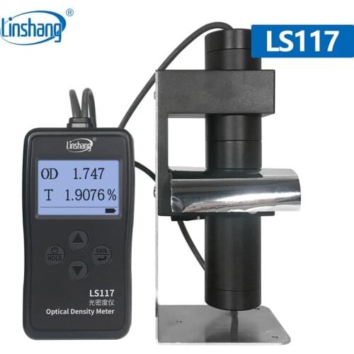 Linshang LS117 densitometer Optical Density Meter test dot area aluminum X-ray film with OD VLT transmittance replace xrite 341C