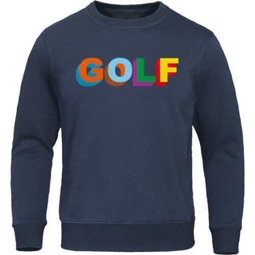 Mens Hoodies 2019 Spring Autumn Sweatshirt letter Print Golf Harajuku Man Clothing Funny Sweatshirts unisex Cotton Male Tops