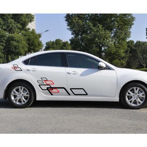 Car Decals Squares Cross Sport Racing 47'' for AXELA Vinyl Side Door stickers ZC930