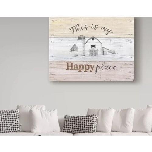 Wall Art Canvas Prints Little Cabin Village Painting Home Scenery Decoration Pictures Modular No Frame For Office Poster Artwork