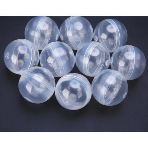 10Pcs/Lot 1.2inch Transparent Plastic Empty Round Toy Capsules for Ball Vending Machine 32mm Diameter